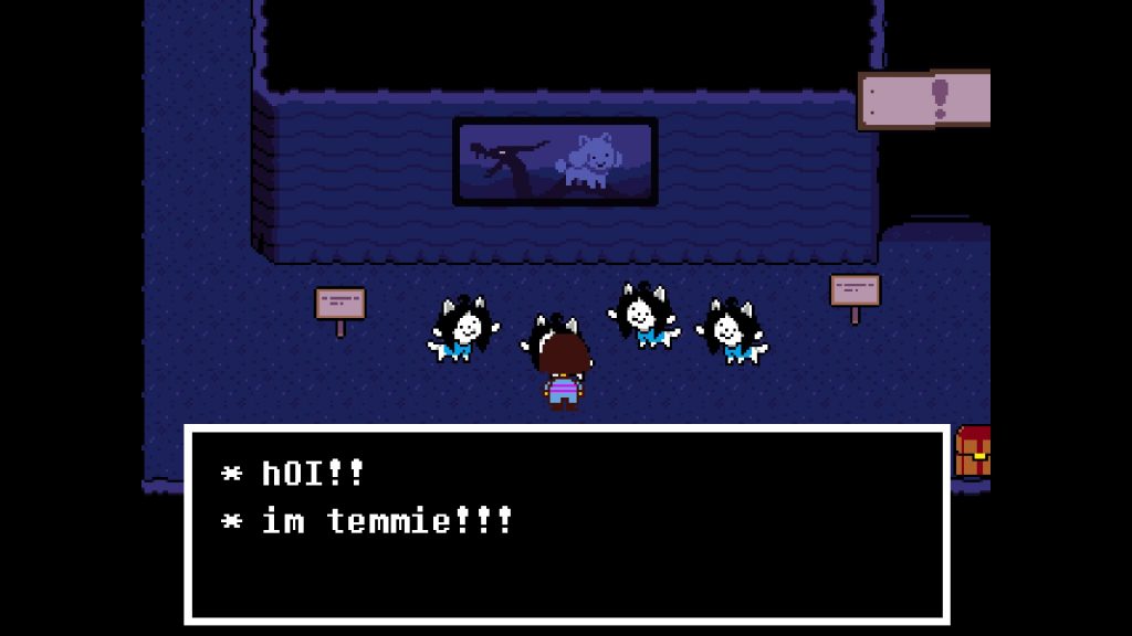 This image has an empty alt attribute; its file name is Undertale-Temmie-Village-1024x576.jpg